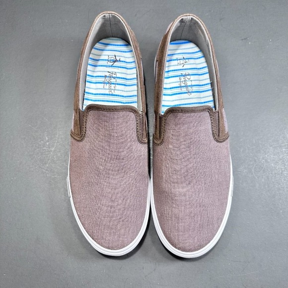 NEW  Original Penguin Men Slip on sneakers size 10 Brown - Picture 5 of 5